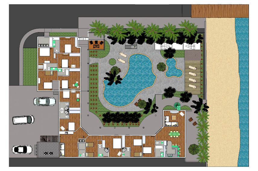 Site Plan  The Rod and Reel Resort